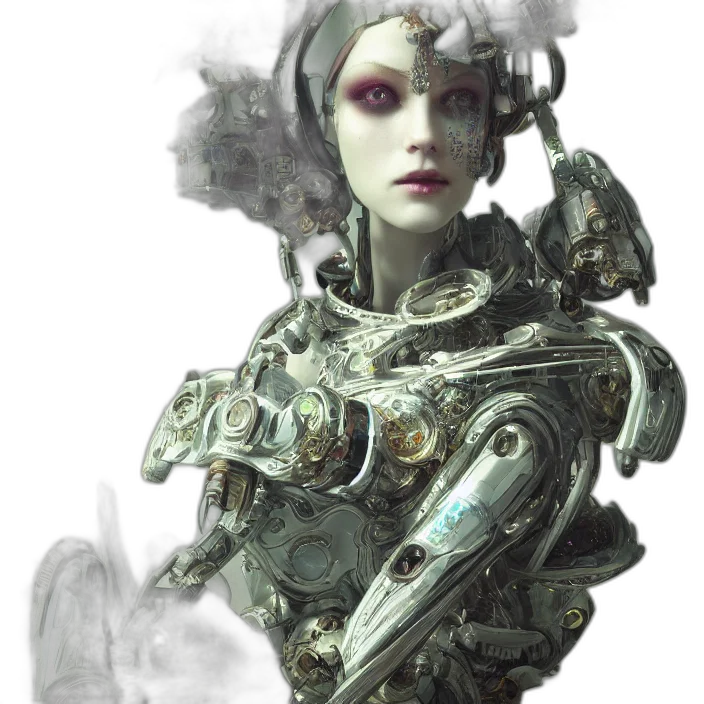 robot, mask, face, creature transparent PNG cut-out