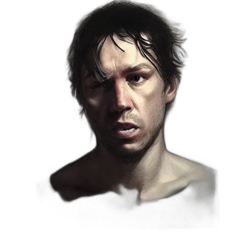face, mask, creature, photorealistic transparent PNG cut-out