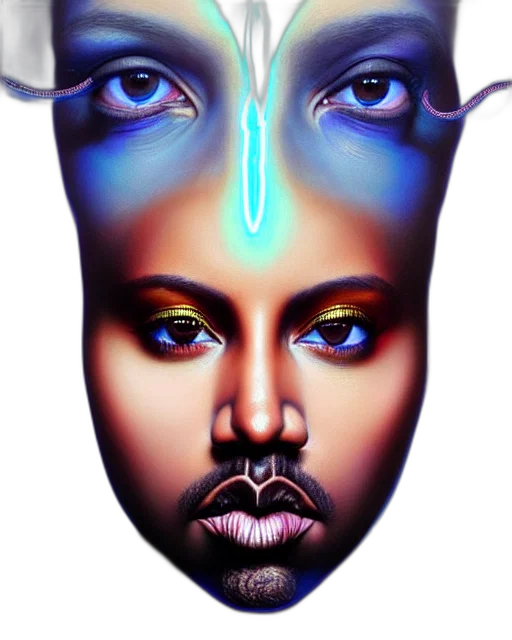 mask, face, jewelry, crown, concept art, fantasy art, photorealistic, vaporwave transparent PNG cut-out