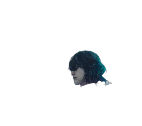 hair, face, robot, creature transparent PNG cut-out