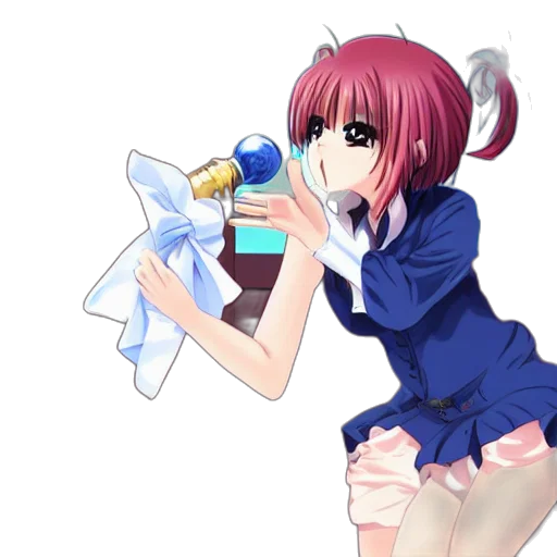 dress, bottle, staff, weapon, anime, concept art, pixel art, cartoon transparent PNG cut-out
