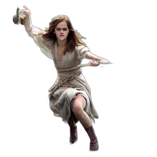 dress, shoes, concept art, photorealistic, fantasy art, fire, emma, watson transparent PNG cut-out