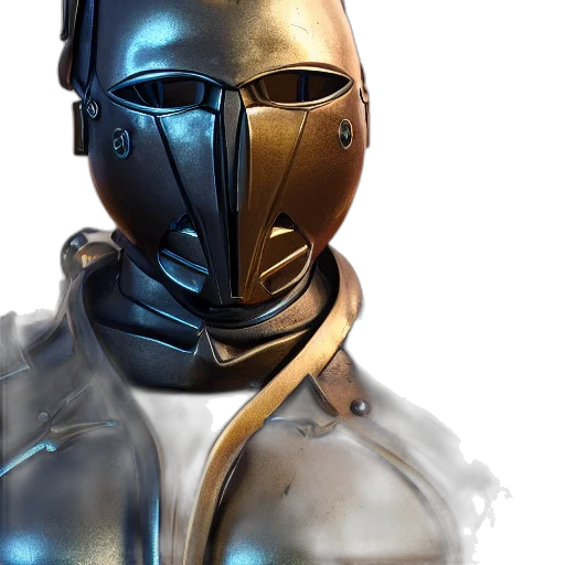robot, mask, concept art, 3d render transparent PNG cut-out