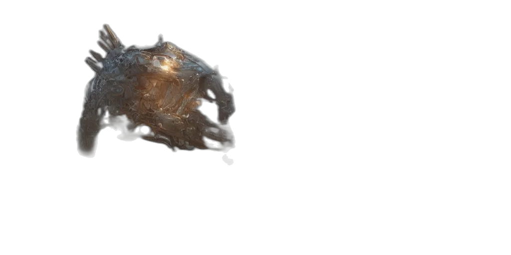 hair, dragon, creature, crown, 3d render, photorealistic, concept art, outer space transparent PNG cut-out