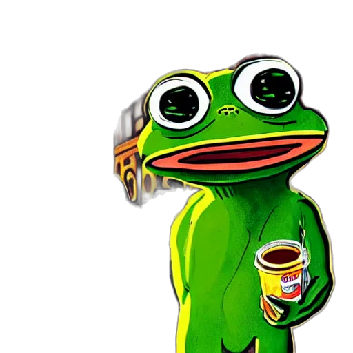 staff, food, pixel art, concept art, pepe, frog, using, last transparent PNG cut-out
