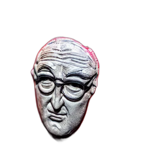 face, mask, jewelry, hat, 3d render, vaporwave, photorealistic, cartoon transparent PNG cut-out
