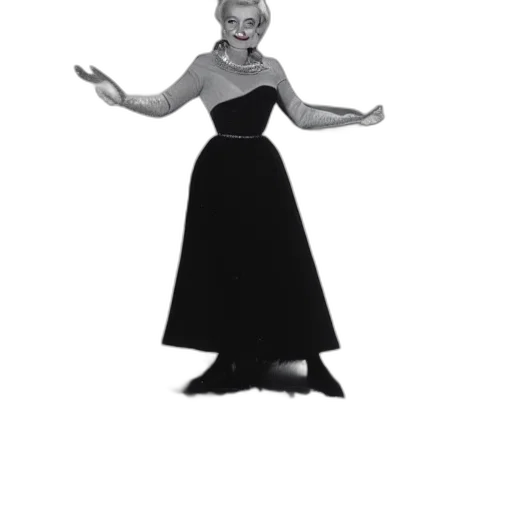 dress, concept art, cartoon, 1960 transparent PNG cut-out