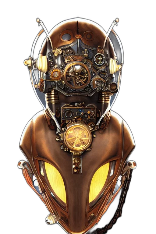 robot, mask, face, jewelry transparent PNG cut-out