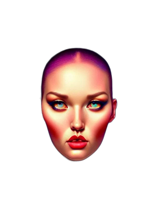 face, mask, jewelry, hair transparent PNG cut-out
