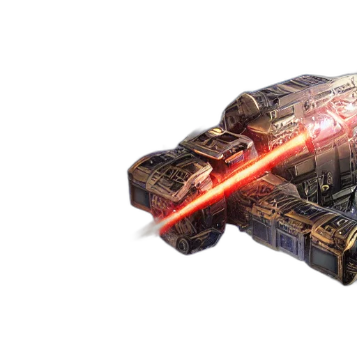 weapon, robot, 3d render, cyberpunk transparent PNG cut-out