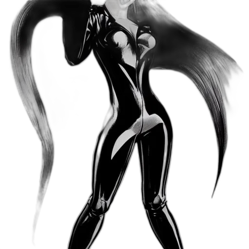 creature, comic book art, concept art, fantasy art, cartoon, monochrome, dark, luxury transparent PNG cut-out