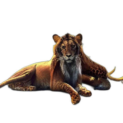 animal, crown, staff, creature transparent PNG cut-out