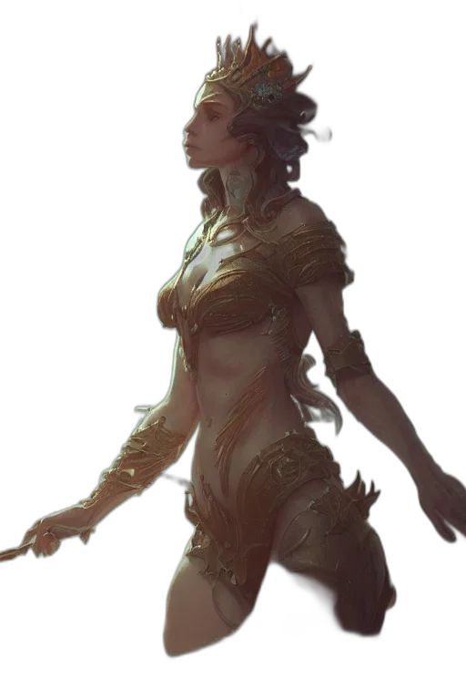 dragon, creature, dress, staff, fantasy art, concept art, cyberpunk, comic book art transparent PNG cut-out