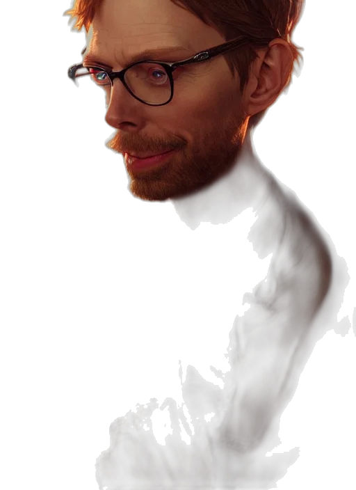 face, creature, staff, robot transparent PNG cut-out