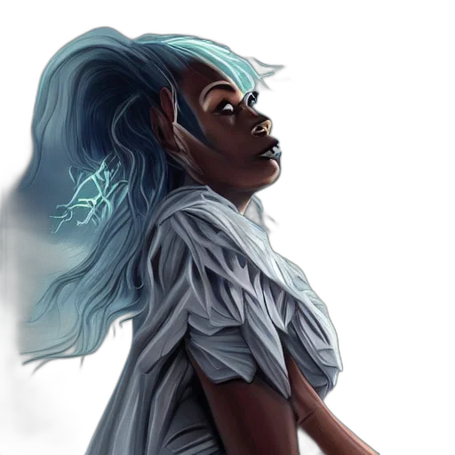 concept art, fantasy art, comic book art, watercolor transparent PNG cut-out