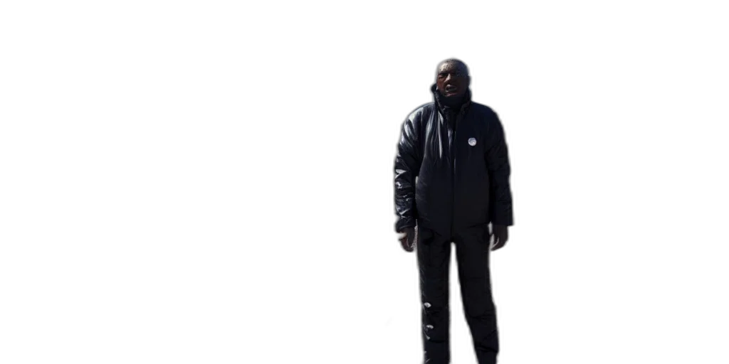 jacket, staff, creature, face transparent PNG cut-out