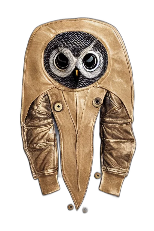 jacket, mask, concept art, cartoon, photorealistic, 3d render, earth tones, front transparent PNG cut-out
