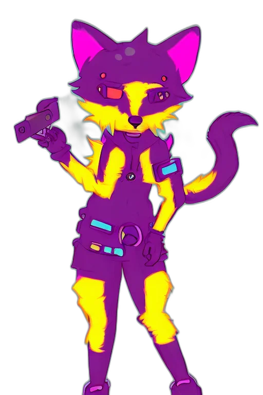 staff, concept art, pixel art, cyberpunk, vaporwave, neon, colorful, dark transparent PNG cut-out