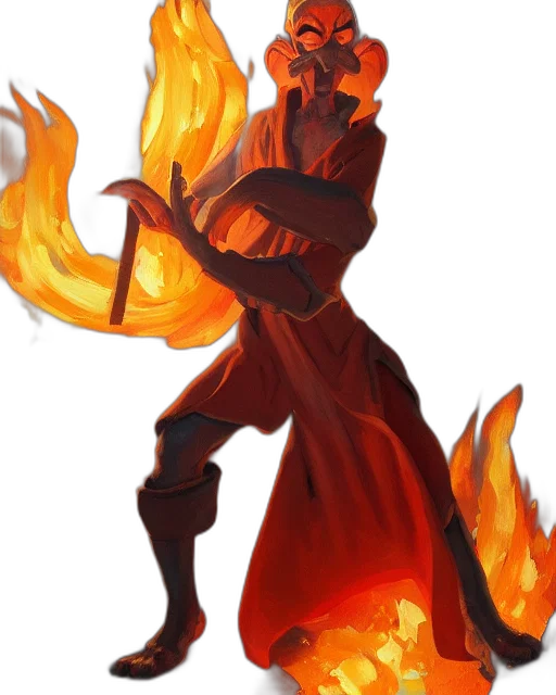 staff, mask, dragon, concept art, fantasy art, pixel art, comic book art, fire transparent PNG cut-out