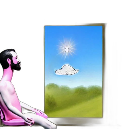 concept art, vaporwave, photorealistic, fantasy art, fog, outer space, forest, sunset transparent PNG cut-out