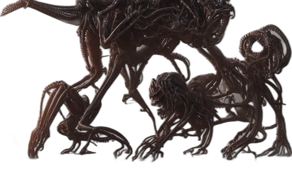 creature, dragon, animal, concept art, 3d render, fantasy art, photorealistic, dark transparent PNG cut-out
