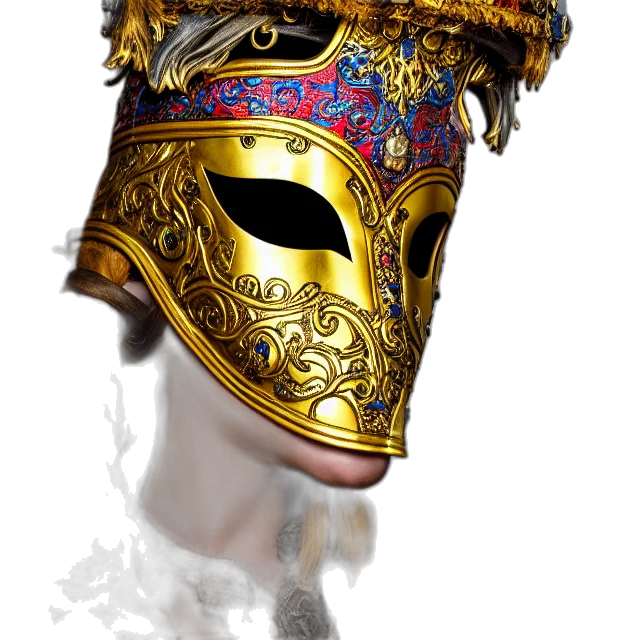 mask, crown, face, hat, 3d render, fantasy art, photorealistic, concept art transparent PNG cut-out