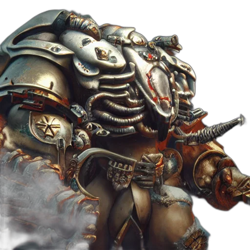 robot, weapon, concept art, photorealistic, fantasy art, 3d render, warhammer, hyper transparent PNG cut-out