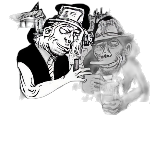 hat, mask, face, staff transparent PNG cut-out
