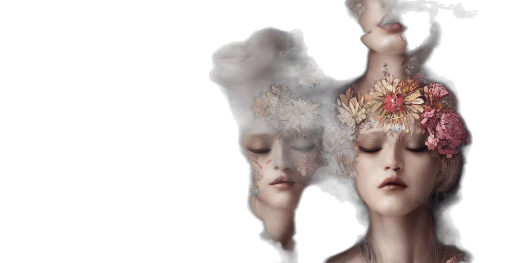 crown, mask, face, photorealistic transparent PNG cut-out