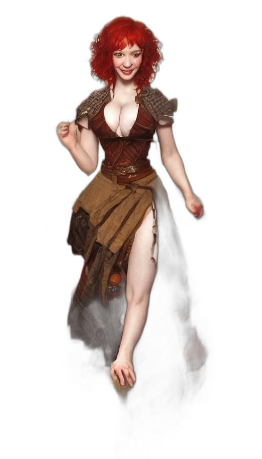 dress, staff, fantasy art, concept art transparent PNG cut-out