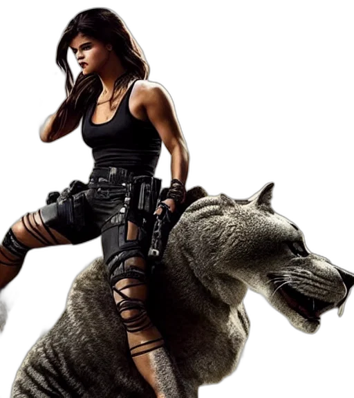 concept art, photorealistic, badass, photo transparent PNG cut-out