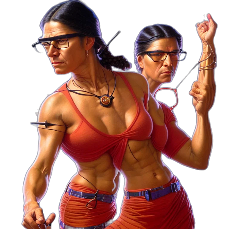 comic book art, concept art, cyberpunk, fantasy art, epic, portrait, slightly, muscular transparent PNG cut-out