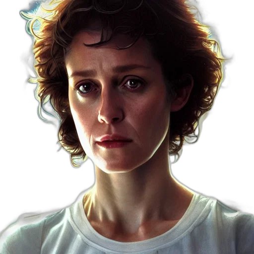 face, photorealistic, oil painting, concept art, comic book art, beautiful, woman, ellen transparent PNG cut-out