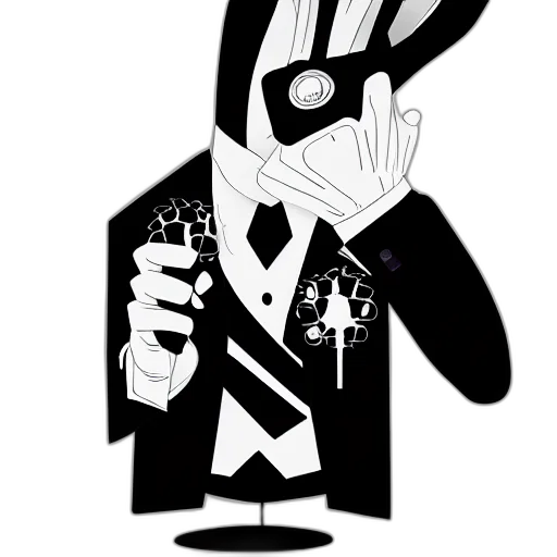 staff, mask, cartoon, pixel art transparent PNG cut-out