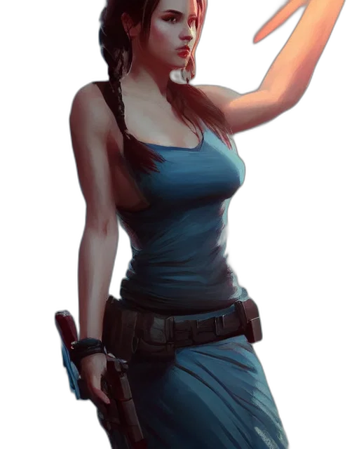 weapon, staff, concept art, fantasy art, cyberpunk, comic book art, fire, blue transparent PNG cut-out