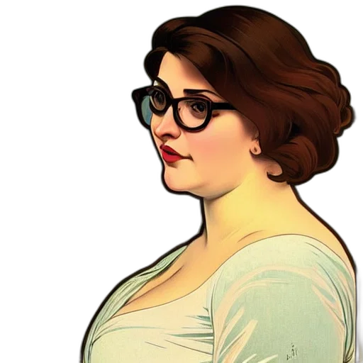 dress, face, staff, cartoon transparent PNG cut-out