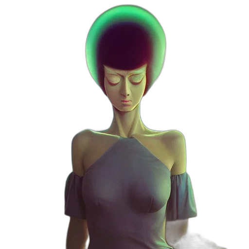 dress, hat, crown, robot transparent PNG cut-out