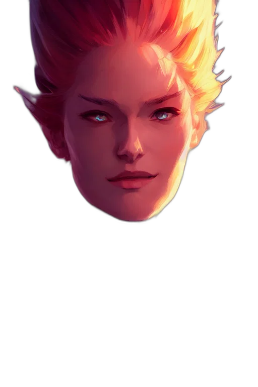 face, crown, mask, staff transparent PNG cut-out