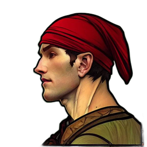 face, hat, staff, crown, photorealistic, fantasy art, concept art, pixel art transparent PNG cut-out