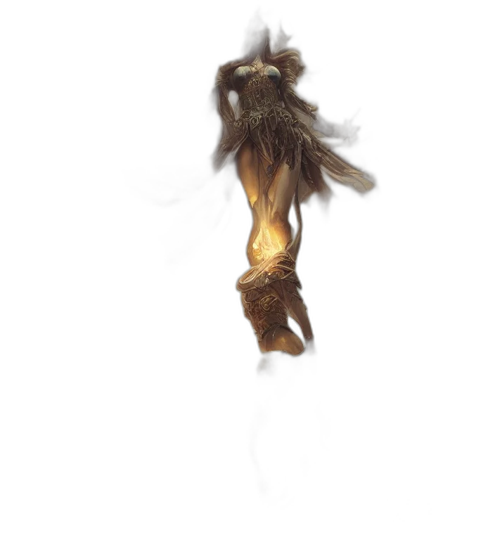 hair, animal, creature, staff transparent PNG cut-out