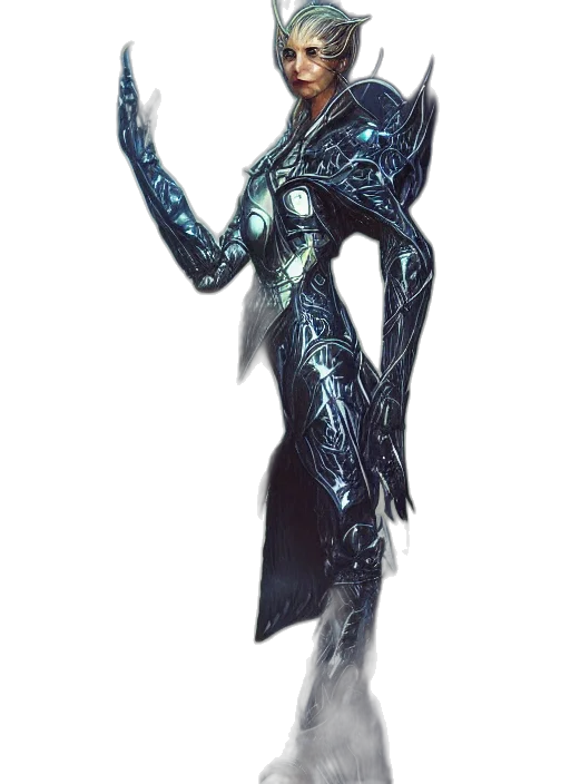 creature, staff, dragon, dress transparent PNG cut-out