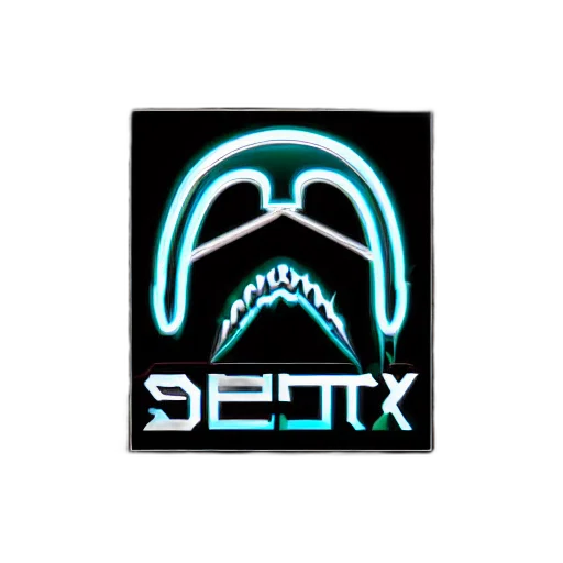 staff, cyberpunk, vaporwave, pixel art transparent PNG cut-out