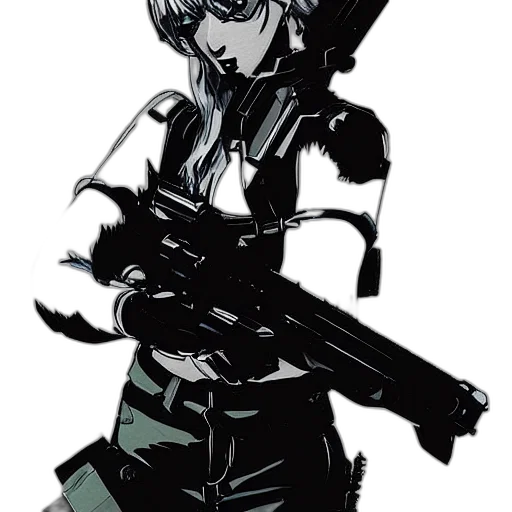 weapon, staff, comic book art, cyberpunk transparent PNG cut-out