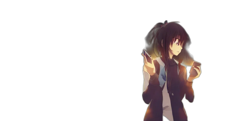 jacket, weapon, staff, anime transparent PNG cut-out
