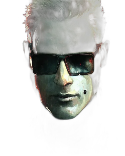 face, mask, robot, creature, cyberpunk, photorealistic, concept art, 3d render transparent PNG cut-out