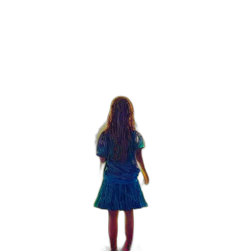 dress, robot, hair, creature transparent PNG cut-out