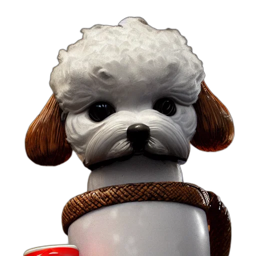 staff, animal, 3d render, photorealistic transparent PNG cut-out