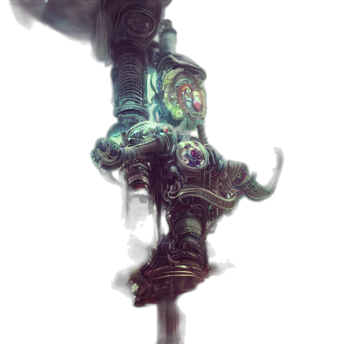 sword, robot, staff, weapon transparent PNG cut-out