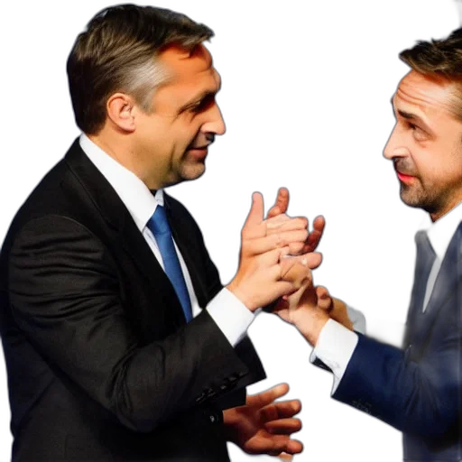 viktor, orban, fighting, ryan transparent PNG cut-out