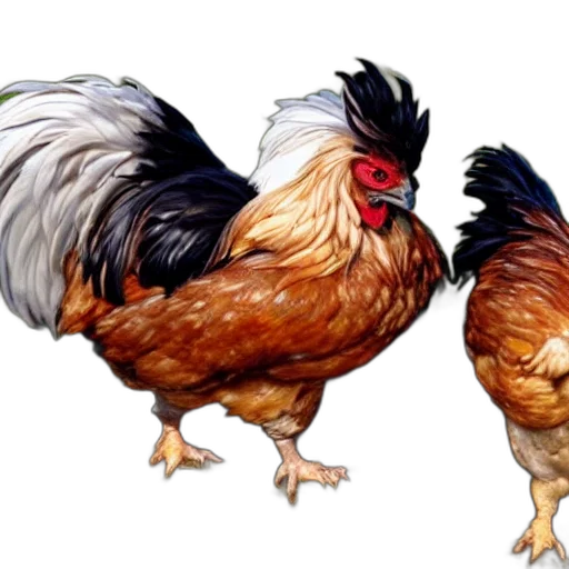 animal, food, photorealistic, concept art, 3d render, oil painting, cerberus, chicken transparent PNG cut-out
